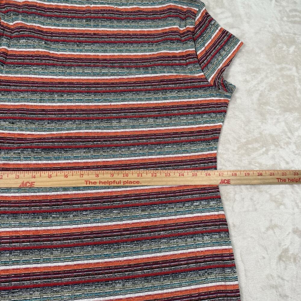 Revolve Privacy Please Women's Mini Dress XL Striped Metallic Ribbed - Picture 7 of 9